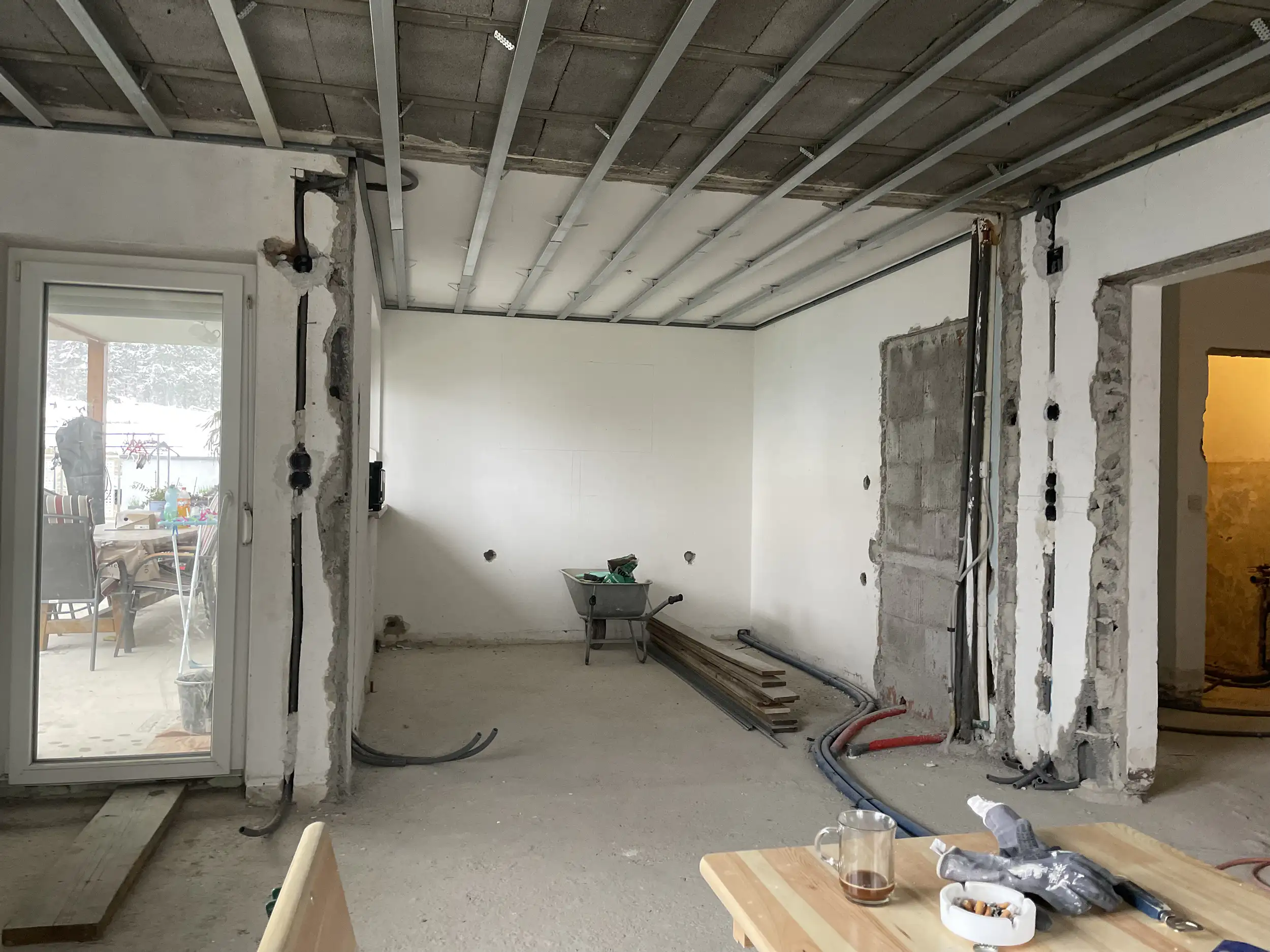 Totalsanierung Wohnbereich – vorher